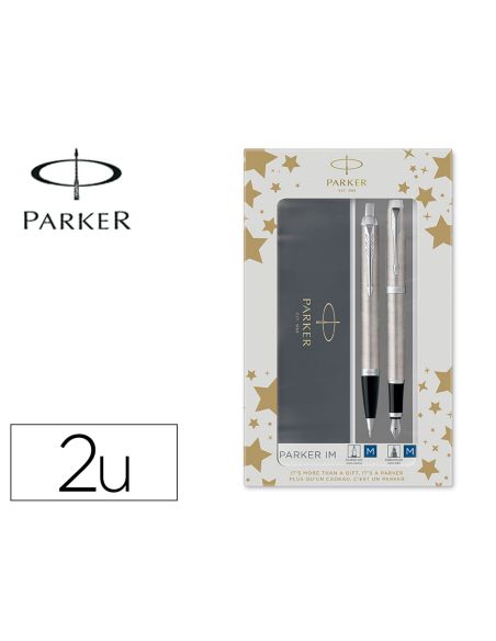 Juego Parker Im Essential Acero Ct Boligrafo + Pluma