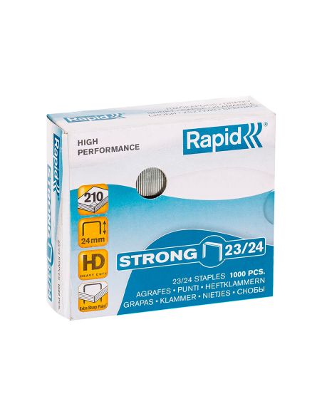 Grapas Rapid Strong Nº 23/24 Galvanizadas Caja De 1000 Unidades