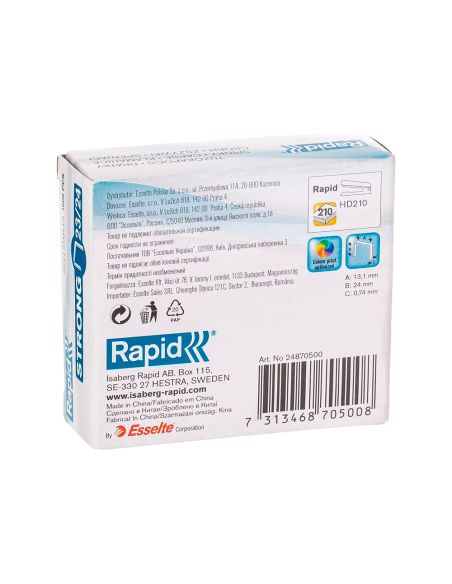 Grapas Rapid Strong Nº 23/24 Galvanizadas Caja De 1000 Unidades