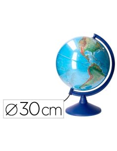 Globo Terraqueo Liderpapel Con Luz Fisico Y Politico Escribible Diametro 30 Cm