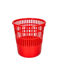 Papelera Plastico Q-Connect 15 Litros Rejilla Color Rojo 285X290 Mm 2