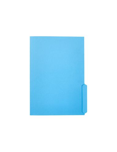 Subcarpeta Cartulina Liderpapel Folio Pestaña Derecha 240G/M2 Azul