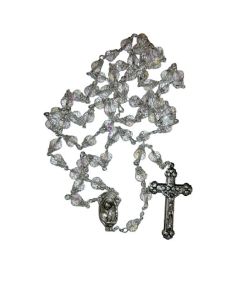 Rosario cristal copeta 8x6mm transparente