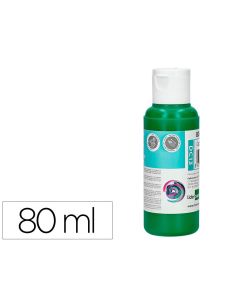 Pintura Acrilica Liderpapel Bote De 80 Ml Verde Oscuro