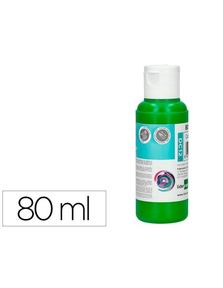 Pintura Acrilica Liderpapel Bote De 80 Ml Verde