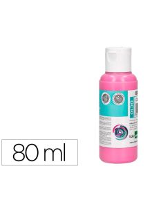 Pintura Acrilica Liderpapel Bote De 80 Ml Rosa
