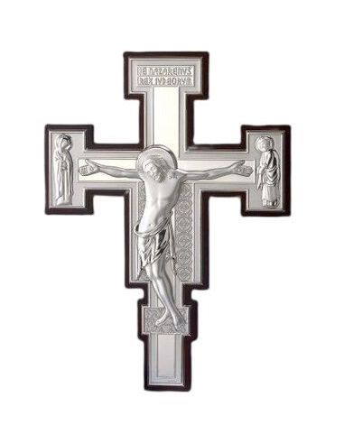 Cruz Plata San Damian 25Cm