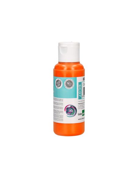 Pintura Acrilica Liderpapel Bote De 80 Ml Naranja
