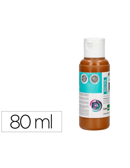 Pintura Acrilica Liderpapel Bote De 80 Ml Marron