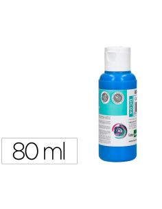 Pintura Acrilica Liderpapel Bote De 80 Ml Cian