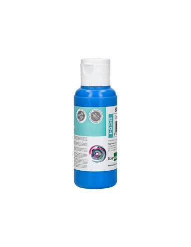 Pintura Acrilica Liderpapel Bote De 80 Ml Cian