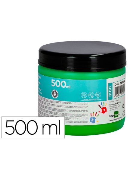 Pintura Dedos Liderpapel Tarrina De 500 Ml Verde