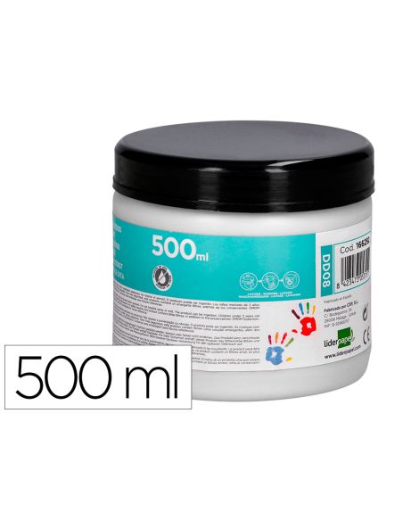 Pintura Dedos Liderpapel Tarrina De 500 Ml Blanco