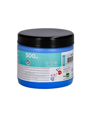 Pintura Dedos Liderpapel Tarrina De 500 Ml Azul
