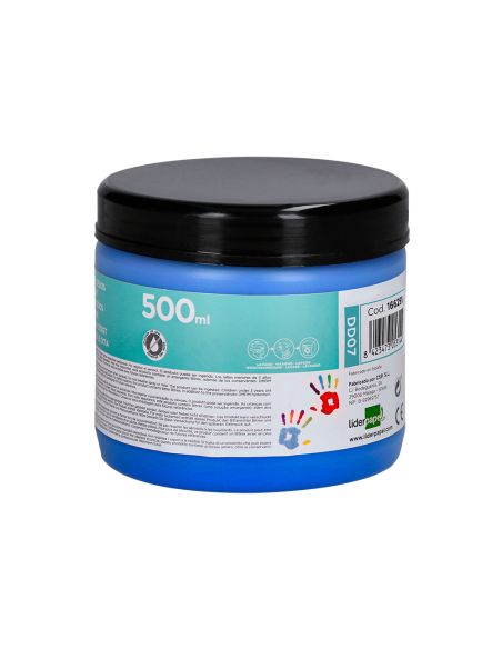 Pintura Dedos Liderpapel Tarrina De 500 Ml Azul