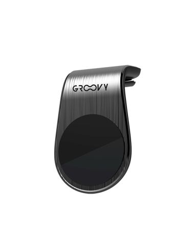 Soporte Para Movil Groovy Coche Universal Magnetico Color Gris Oscuro