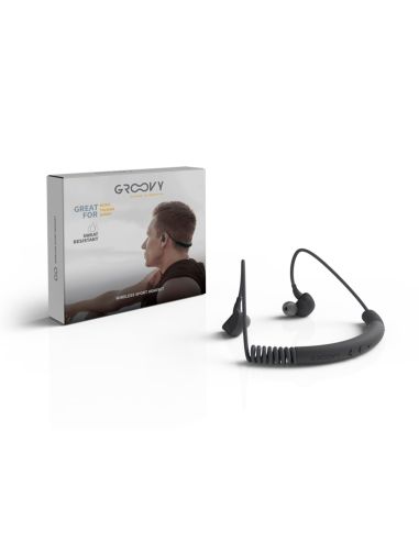 Auriculares Groovy Sport Bluetooth Neckband Con Microfono Color Gris Oscuro|Libreriasalesiana