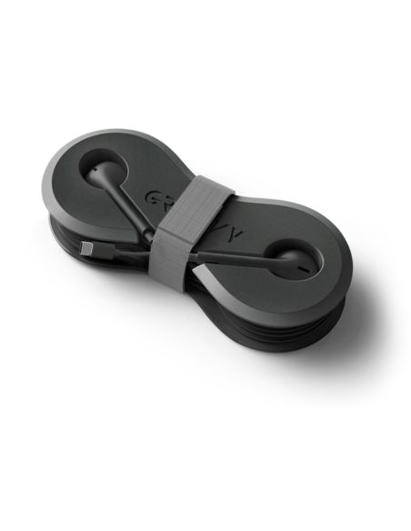 Auriculares Groovy Con Microfono Y Estuche Conector Tipo-C Color Negro