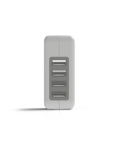 Cargador De Pared Groovy 2 Usb + 2 Usb-C 4.8A Color Blanco
