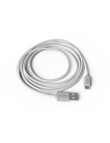 Cable Groovy Usb-A A Micro Usb Longitud 2 Mt Color Blanco