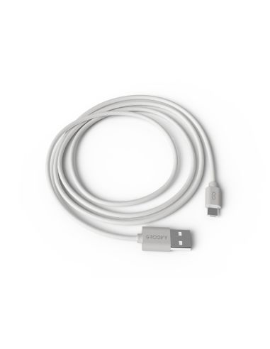 Cable Groovy Usb-A A Micro Usb Longitud 1 Mt Color Blanco