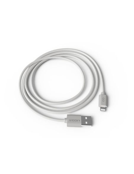 Cable Groovy Usb 2.0 A Apple Lightning Longitud 1 Metro Color Blanco