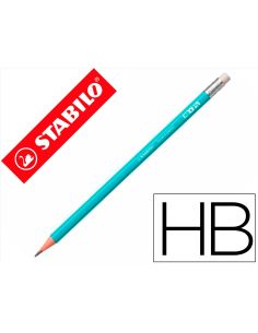 Lapices De Grafito Con Goma Stabilo Swano Mina 2,2 Mm Dureza Hb Azul Pastel