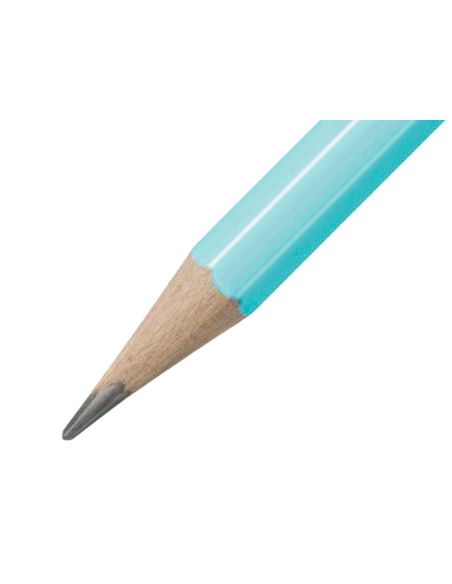 Lapices De Grafito Con Goma Stabilo Swano Mina 2,2 Mm Dureza Hb Azul Pastel