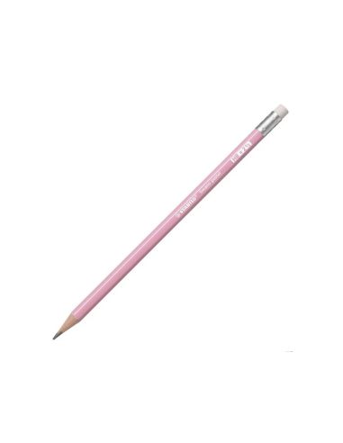 Lapices De Grafito Con Goma Stabilo Swano Mina 2,2 Mm Dureza Hb Rosa Pastel