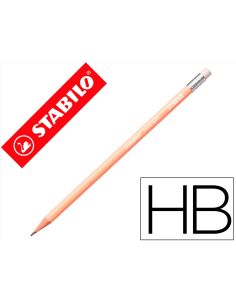 Lapices De Grafito Con Goma Stabilo Swano Mina 2,2 Mm Dureza Hb Melocoton Pastel