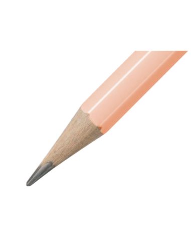 Lapices De Grafito Con Goma Stabilo Swano Mina 2,2 Mm Dureza Hb Melocoton Pastel