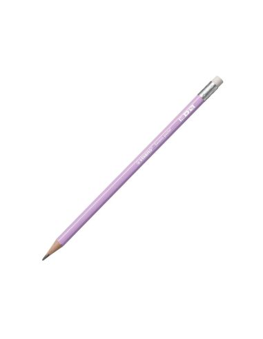 Lapices De Grafito Con Goma Stabilo Swano Mina 2,2 Mm Dureza Hb Lila Pastel