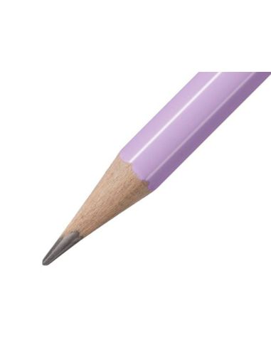 Lapices De Grafito Con Goma Stabilo Swano Mina 2,2 Mm Dureza Hb Lila Pastel