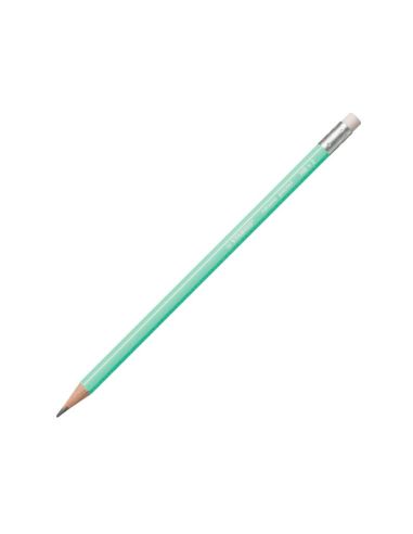 Lapices De Grafito Con Goma Stabilo Swano Mina 2,2 Mm Dureza Hb Verde Pastel