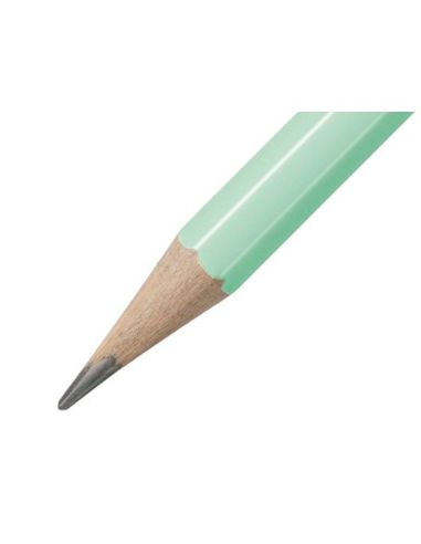 Lapices De Grafito Con Goma Stabilo Swano Mina 2,2 Mm Dureza Hb Verde Pastel