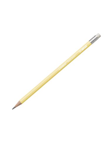 Lapices De Grafito Con Goma Stabilo Swano Mina 2,2 Mm Dureza Hb Amarillo Pastel