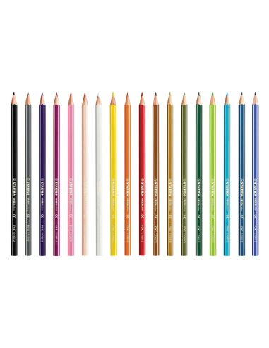 Lapices De Colores Stabilo Green Colors Con Certificado Fsc Estuche Carton De 18 Unidades Colores Surtidos