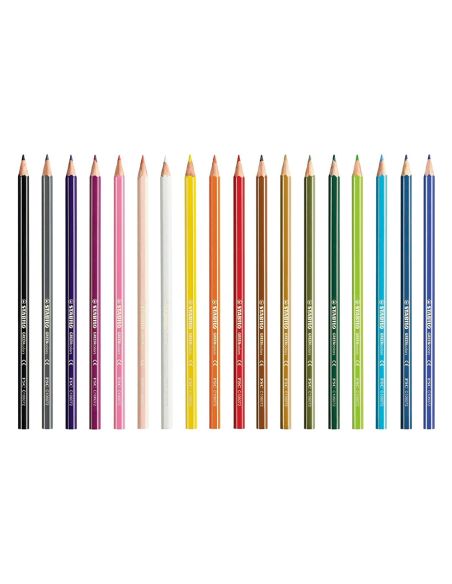Lapices De Colores Stabilo Green Colors Con Certificado Fsc Estuche Carton De 18 Unidades Colores Surtidos