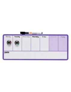 Planificador Semanal Nobo Magnetico Color Violeta 140X360 Mm 2