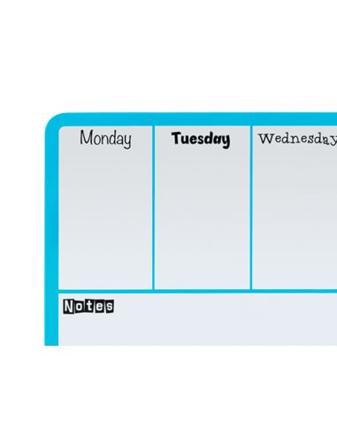 Planificador Semanal Nobo Magnetico Color Azul 140X360 Mm