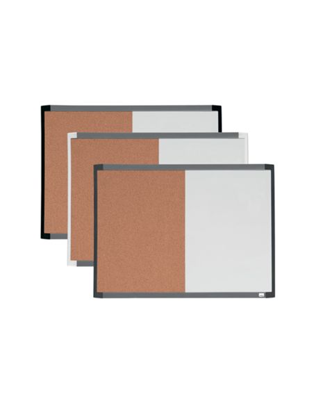 Pizarra Blanca Nobo Magnetica Con Tablero De Corcho 585X430 Mm
