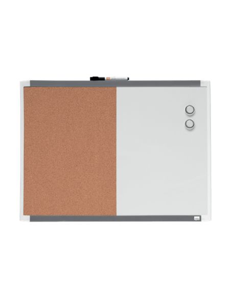 Pizarra Blanca Nobo Magnetica Con Tablero De Corcho 585X430 Mm