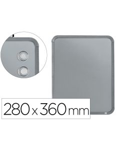 Pizarra Nobo Magnetica Para El Hogar Acero Marco Slim Plata 280X360 Mm