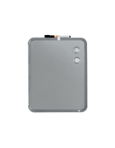 Pizarra Nobo Magnetica Para El Hogar Acero Marco Slim Plata 280X360 Mm