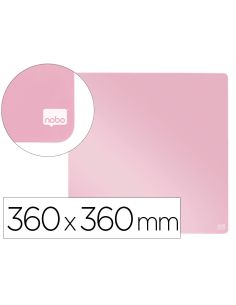 Pizarra Nobo Magnetica Para El Hogar Color Rosa 360X360 Mm