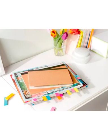Bloc De Notas Adhesivas Quita Y Pon Post-It Mininotas Energetic Colour 15 X 50 Mm 50 Hojas Pack De 5 Unidades