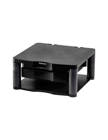 Soporte Fellowes Para Monitor Plus Ajustable En 5 Alturas 64 Mm A 165 Mm Hasta 36 Kg Color Grafito 165X335X344 Mm
