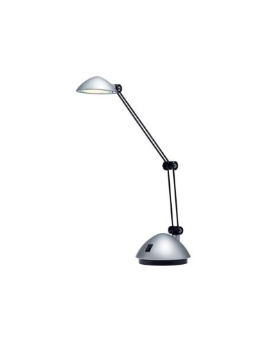 Lampara De Escritorio Archivo 2000 Led 3W 200Lm Brazo Articulado Luz Calida Plata Metalizado