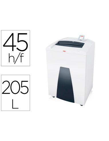 Destructora De Documentos Hsm Securio P44I Capacidad Corte 45 Hojas En Particulas Destruye Grapas Clips Cd Y