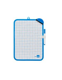 Pizarra Blanca Liderpapel 18X26 Cm Doble Cara Lisa Y Cuadriculada Con Rotulador Y Borrador 2